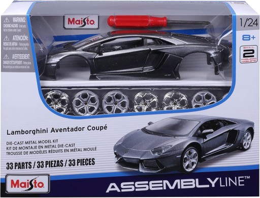 Lamborghini Aventador Maisto KIT 1:24 Складная модель 39234 DIY