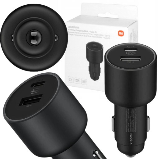 Автомобильное зарядное устройство Xiaomi Car Charger 67 Вт (USB-A + Type-C)