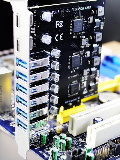 8-портовая плата адаптера USB 3.0 PCIe (2 USB-C и 6 USB-A)