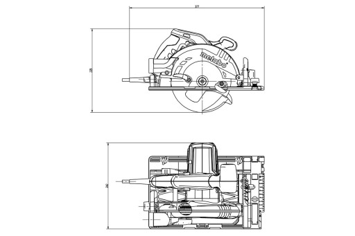 METABO KS 55 Ręczna pilarka tarczowa 1200W 160 mm