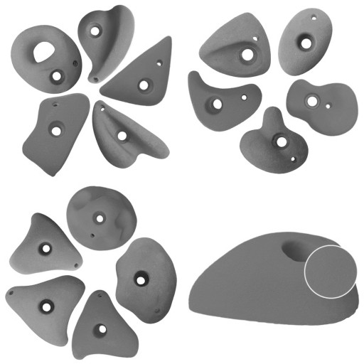 Детский скалодром БЕЛЫЙ 150x100 CE STONES CLIMBING SET