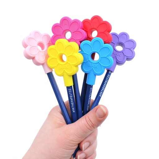 Gryzak ARK Pencil Flower, Kwiatek na Ołówek Żółty