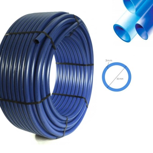 Rura do wody PE100 HD 100m 32x3mm RC / Wzmacniana