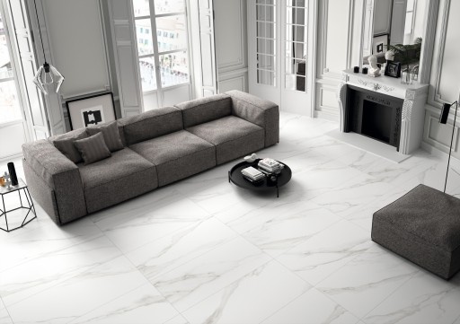ЗЕЛЕНАЯ НАПОЛЬНАЯ ПЛИТКА ДЛЯ КУХНИ БЕЛЫЙ МРАМОР DUOMO BLANCO 60X120 MAT