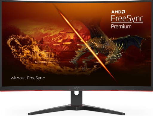 32-дюймовый игровой монитор AOC 240 Гц VA со светодиодной подсветкой DP HDMI ИЗОГНУТЫЙ