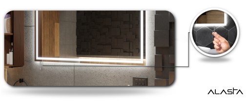 Lustro podświetlane łazienkowe LED 180x60cm Boston