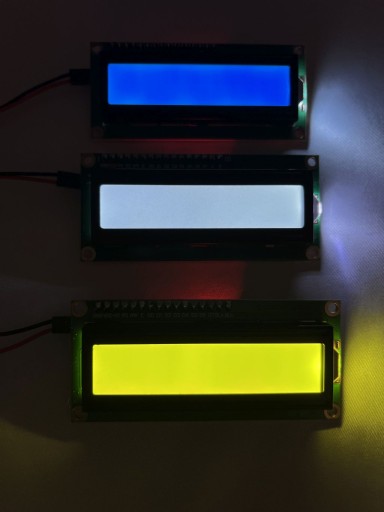 ЖК-ДИСПЛЕЙ 1602 2x16 I2C КОНВЕРТЕР черные символы желто-зеленый фон