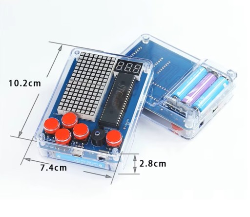 Gra Snake Tetris Racing Samolot + obudowa do lutowania DIY kit