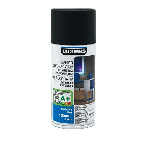 LUXENS декоративный лак черный матовый RAL9005