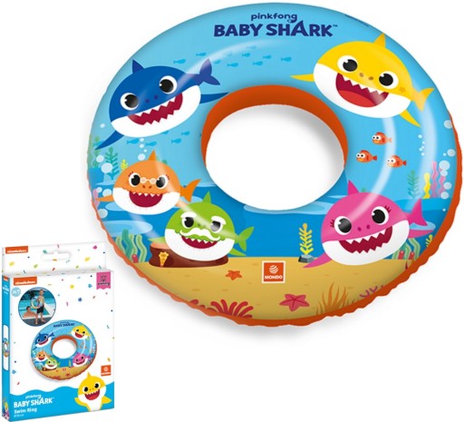 DMUCHANE KOŁO DO PŁYWANIA BABY SHARK MONDO 50 CM