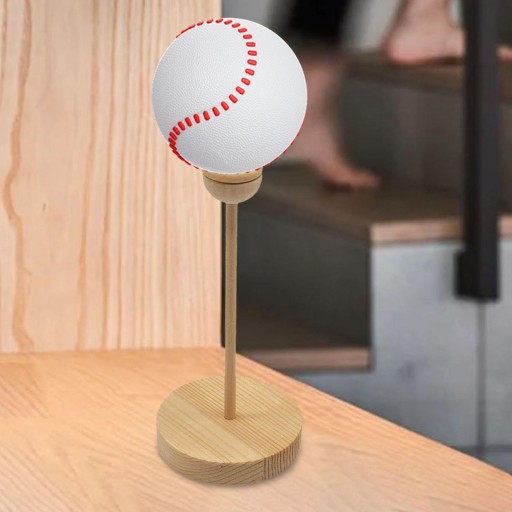 Stojak z kryształowej kuli Drewniany uchwyt na kulę Geode 21,5 cm H