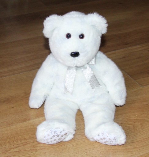 Ty Beanie Buddy The Beginning Bear Babies Baby 2000 плюшевый мишка плюшевый мишка белый
