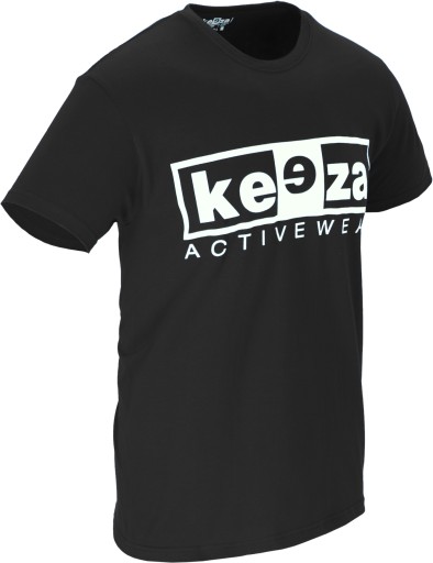 Хлопковая футболка KEEZA, черная, размер S