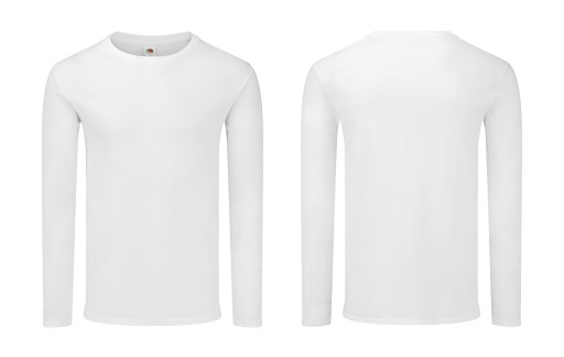 ФУТБОЛКА FRUIT ICONIC С ДЛИННЫМ РУКАВОМ белая 5XL