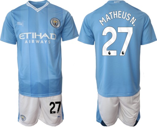 2023-24 MCFC Domowa koszulka piłkarska dla dzieci No.47 Foden