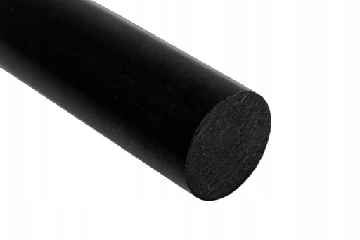 Wałek Poliacetalowy Poliacetal POM C Ertacetal Delrin fi.25x1000mm Czarny