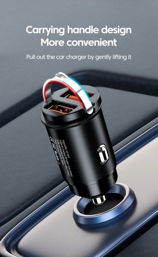 Ładowarka samochodowa Mini 200W/100W USB typu C, szybko ładująca się