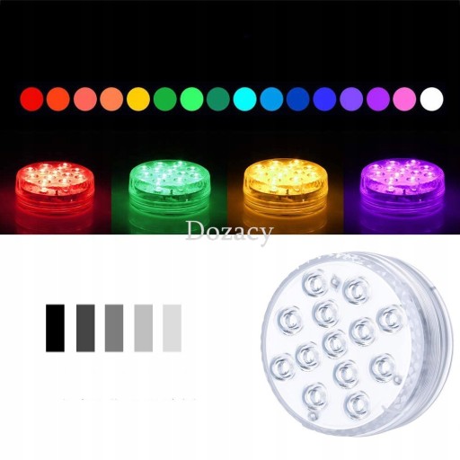 ВОДОНЕПРОНИЦАЕМАЯ RGB 13LED ЛАМПА ДЛЯ БАССЕЙНА, 4 ШТ.