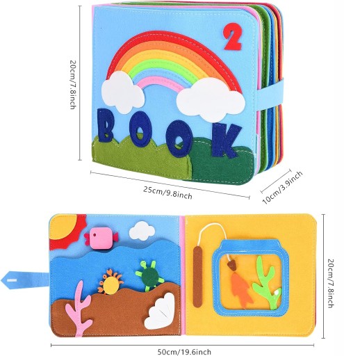 СЕНСОРНАЯ ИГРУШКА ДЛЯ МАЛЫШЕЙ, ТРЕНИРОВКА ДЛЯ ДЕТЕЙ, 3D КНИГА