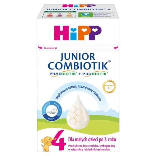 Mleko HiPP Junior Combiotik 4 Mleko modyfikowane po 2. roku 3x550g