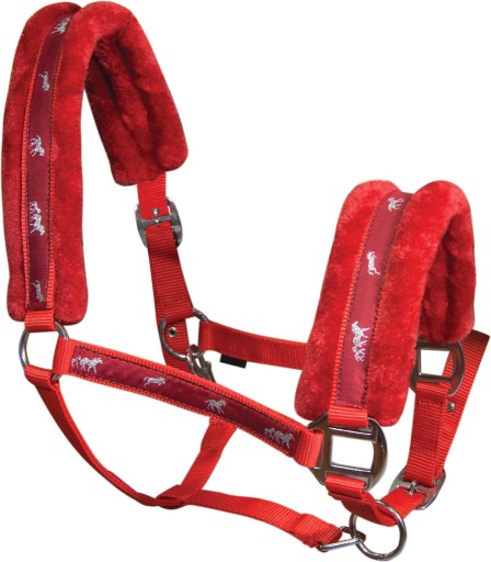 Недоуздок York Softy красный Cob