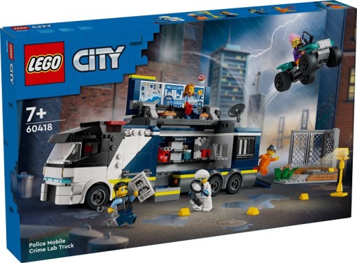 LEGO CITY (60418) ПОЛИЦЕЙСКИЙ ГРУЗОВИК С КРИМИНАЛЬНОЙ ЛАБОРАТОРИЕЙ