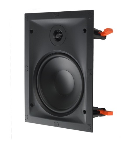 Потолочный настенный динамик JBL B-6IW, встроенный динамик белого цвета прямоугольной формы