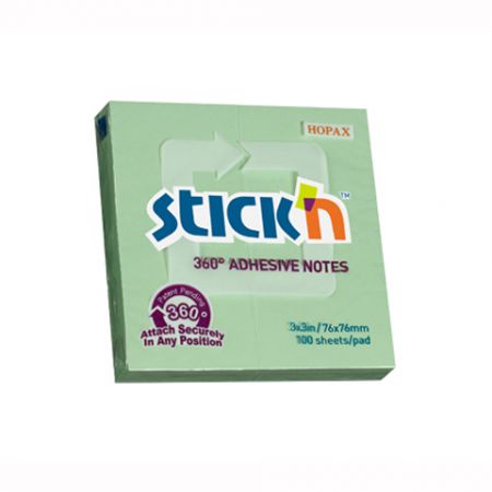 STICKN 360 САМОКЛЕЙКИ ДЛЯ БУМАГ 76Х76 Зеленый