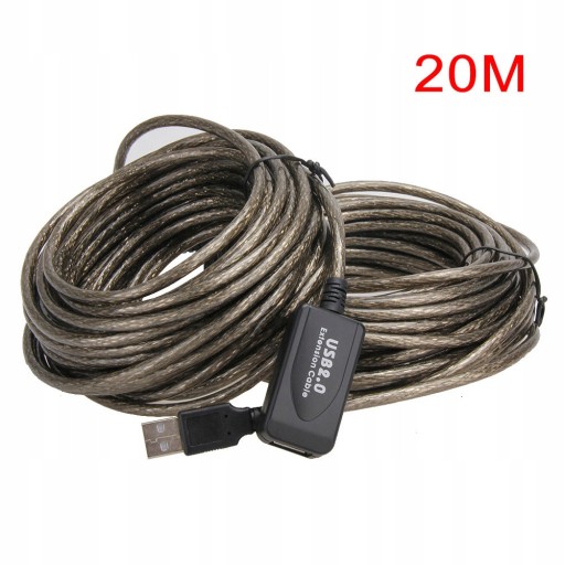 Удлинительный кабель USB 2.0 активный, удлинитель 20 м