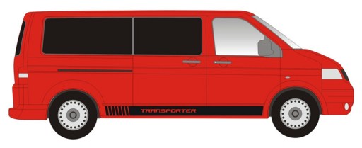 Наклейки на боковые полосы VW T5 Transporter