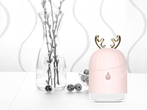 NAWILŻACZ POWIETRZA LED AROMATERAPIA ATOMIZER JELENIE ROGI CRONOS Z FILTREM