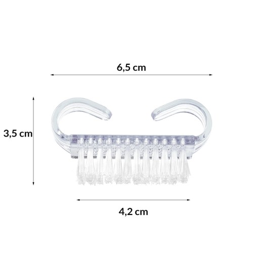 50x Szczoteczka do paznokci manicure pyłu z rączką