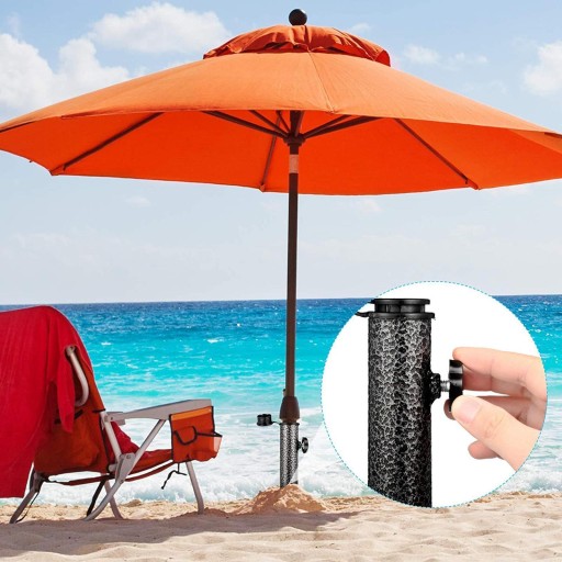 Set of 2 Beach Patio Umbrella Metal Anchor Base