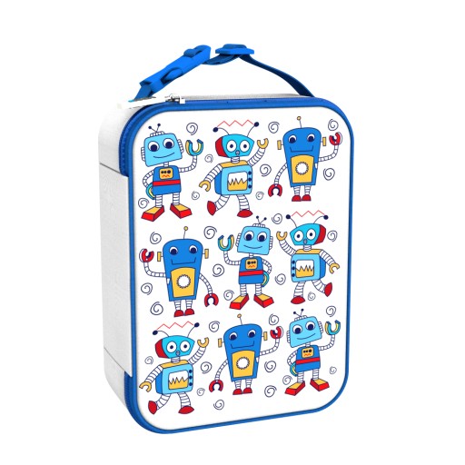 ТЕРМАЛЬНАЯ СУМКА ДЛЯ ОБЕДА LUNCH BOX БОЛЬШАЯ СУМКА ДЛЯ ОБЕДА 1-КОМНАТНАЯ ION8 Robots