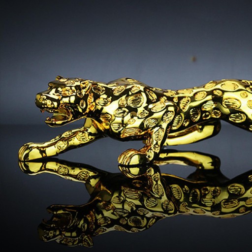 Леопардовая скульптура из смолы Art Crafts для приборной панели автомобиля