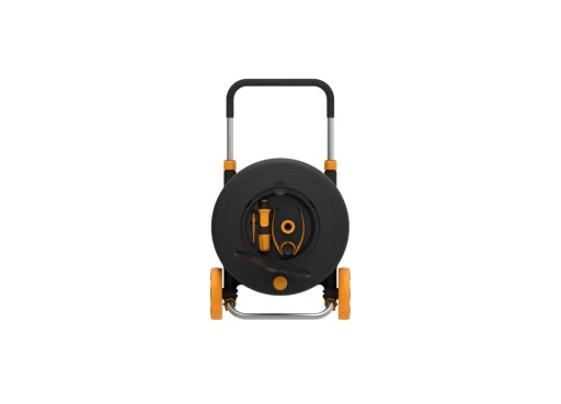 Fiskars Waterwheel M Тележка с катушкой черная оранжевая