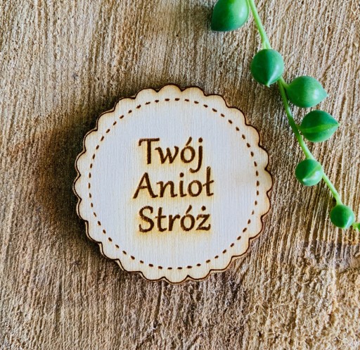 Tabliczka napis grawer twój anioł stróż w2 4 cm
