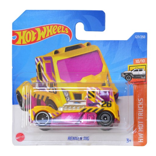 HOT WHEELS АВТО РЕННЕН РИГ ЖЕЛТЫЙ