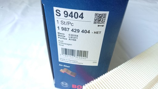 КОМПЛЕКТ ФИЛЬТРОВ BOSCH VW PASSAT B6 1.9 2.0 TDI VW GOLF V CADDY AUDI A3 8P
