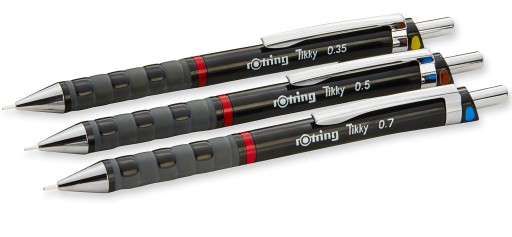 3 механических КАРАНДАША ROTRING 0,35 0,5 0,7 мм