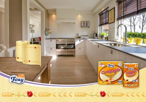 RĘCZNIK PAPIEROWY KUCHENNY FOXY CARTAPAGLIA do produktów smażonych 20 rolek
