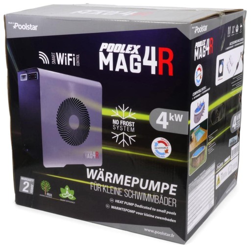 Тепловой насос Poolex Mag4R WIFI NO FROST 4кВт 28м3 для бассейна-джакузи