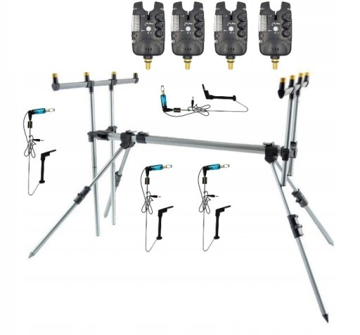 ROD POD JAXON 4x СИГНАЛЕР 4x ПОДСТАВКА ДЛЯ СВИНГЕРА