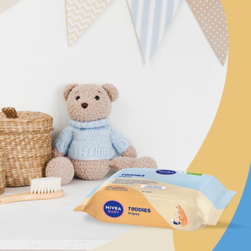 Nivea Baby Toddies Wet Wipes для детей - нежные 57 шт.