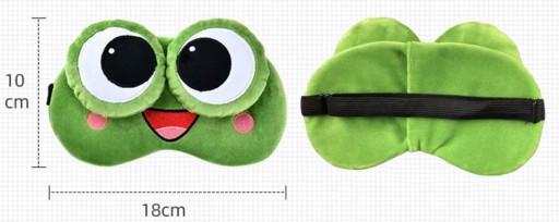МАСКА ДЛЯ СПЯНИЯ ДЛЯ ГЛАЗ РАССЛАБЛЕНИЕ лягушка OLDMAN FROG НА Резинка