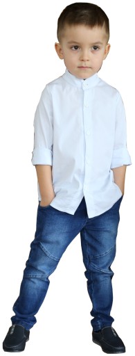 Рубашка BOYS' WHITE, элегантный хлопок 104 110