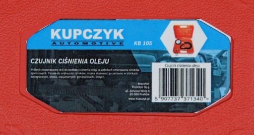 Тестер давления масла Kupczyk KB105