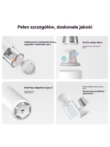 Небольшой портативный пылесос Xiaomi для домашнего использования.