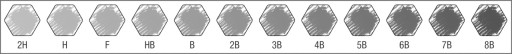 Набор из 12 карандашей 2h-8b 119065 Faber-Castell