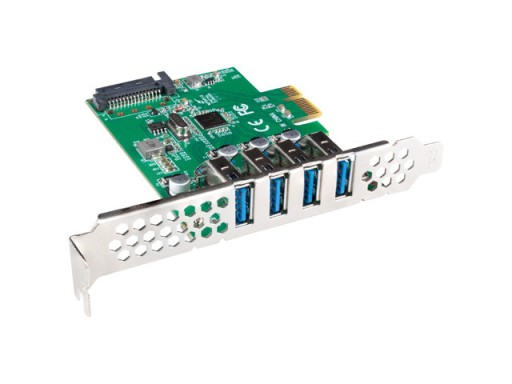 LANBERG USB 3.1 4-портовая карта PCI Express + дорожка